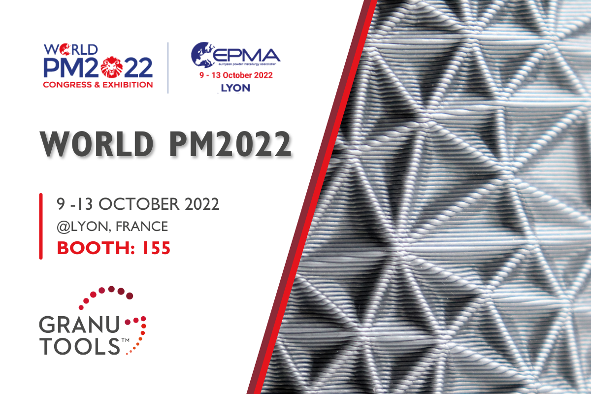 banner of Granutools to share that we will attend World PM2022 on October 9-13